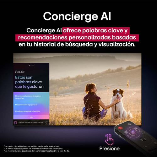 Pantalla LG de 75 Pulgadas 4K 75ua8050psa