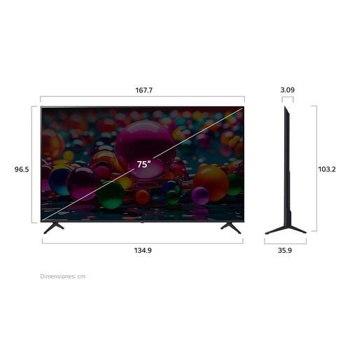 Pantalla LG de 75 Pulgadas 4K 75ua8050psa