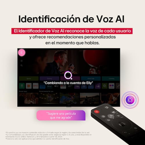 Pantalla LG de 75 Pulgadas 4k Ai 75qned70asa