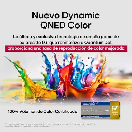 Pantalla LG de 75 Pulgadas 4k Ai 75qned70asa