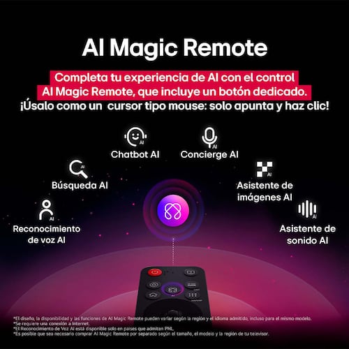 Pantalla LG de 75 Pulgadas 4k Ai 75qned70asa