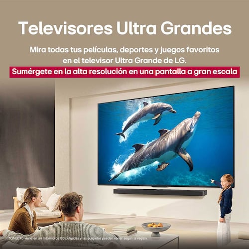 Pantalla LG de 75 Pulgadas 4k Ai 75qned70asa
