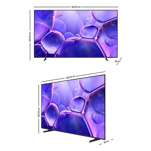 Pantalla Samsung UHD de 75 Pulgadas Un75u8200ff