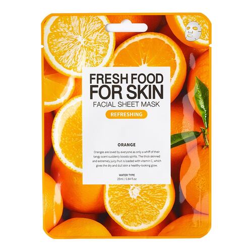 Mascarilla Facial FRESH FOOD - NARANJA