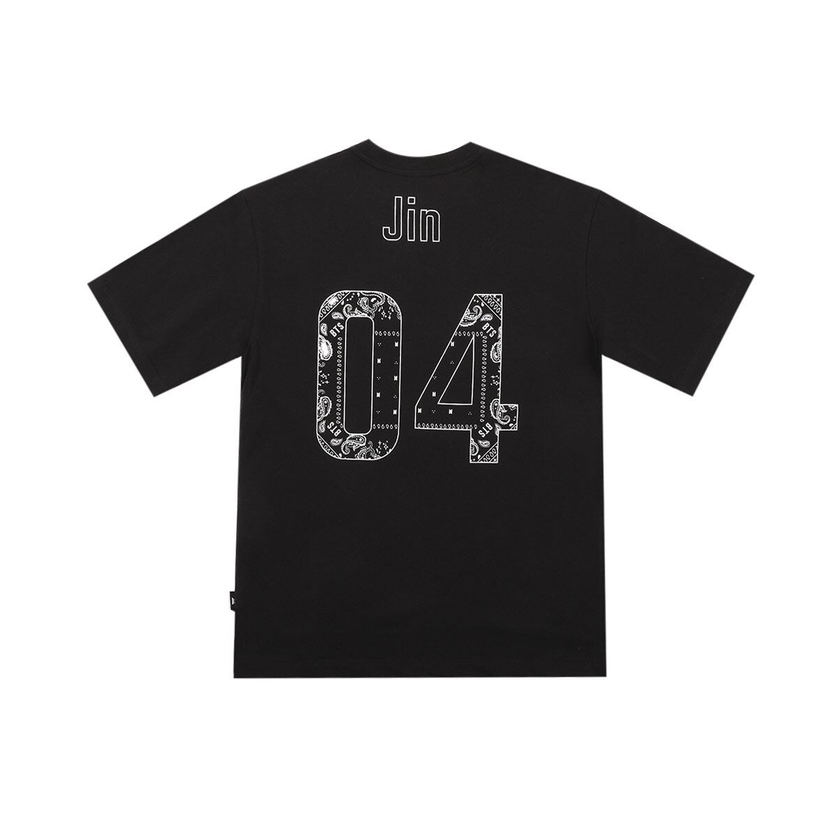 TEAM BTS Jin Tシャツ ブラック S Camiseta miembro BTS Jin mediano / Team BTS tee Jin M