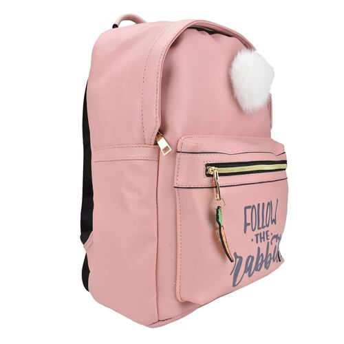 Back Pack Conejo Con Estuche JNY Rosa A01196