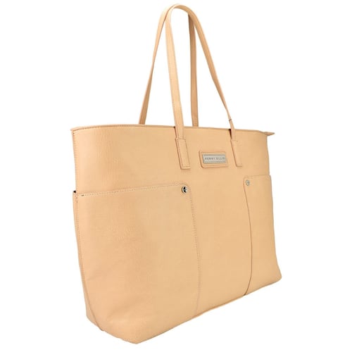 Bolso tote Perry Ellis beige  a01573