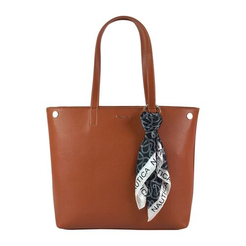 Bolsa tote Náutica con mascada camel a06838