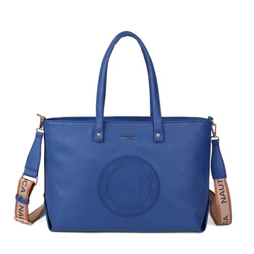 Bolsa estilo Tote marca Náutica color azul modelo A10025