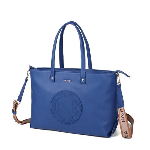Bolsa estilo Tote marca Náutica color azul modelo A10025