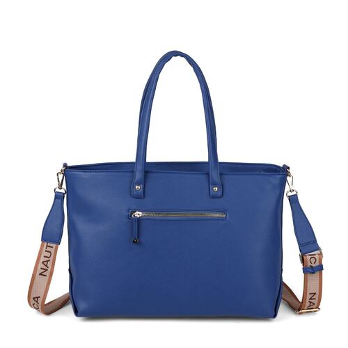 Bolsa estilo Tote marca Náutica color azul modelo A10025