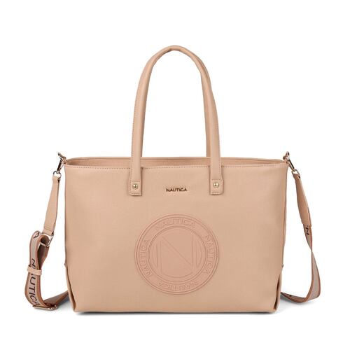 Bolsa estilo Tote marca Náutica color beige modelo A10026