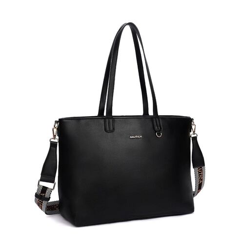 Bolsa estilo Tote marca Náutica color negro modelo A10034
