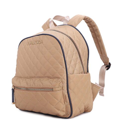 Bolsa estilo Backpack marca Náutica color beige modelo A10072