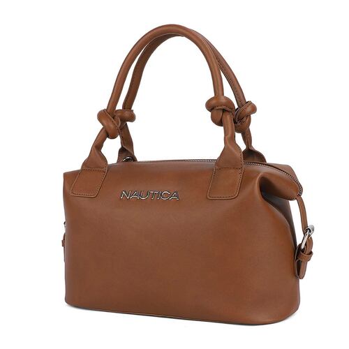 Bolsa estilo Satchel marca Náutica color café modelo A10088