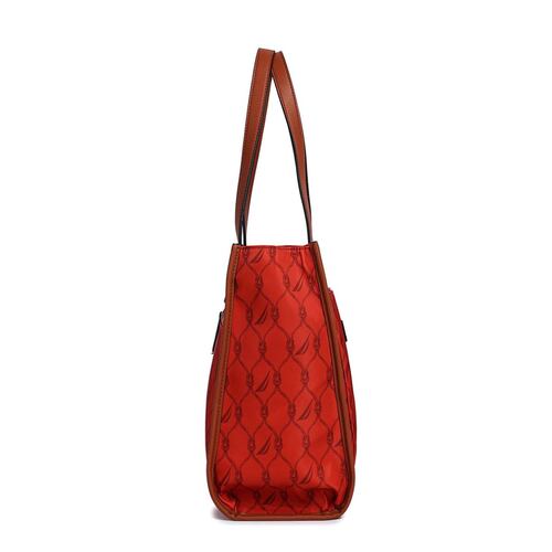 Bolsa estilo Tote de print color rojo marca Náutica modelo A10115