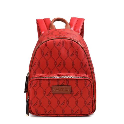 Bolsa estilo Backpack de print rojo marca Náutica modelo A10117