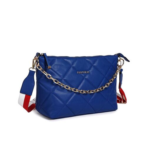 Bolsa estilo Shoulder color azul marca Náutica modelo A10126