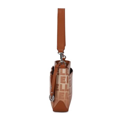 Bolsa estilo Shoulder marca Perry Ellis color camello modelo A10143