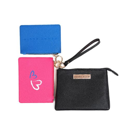 Set de Cosmetiqueras / Pouches marca Perry Ellis en variedad de colores modelo A10292