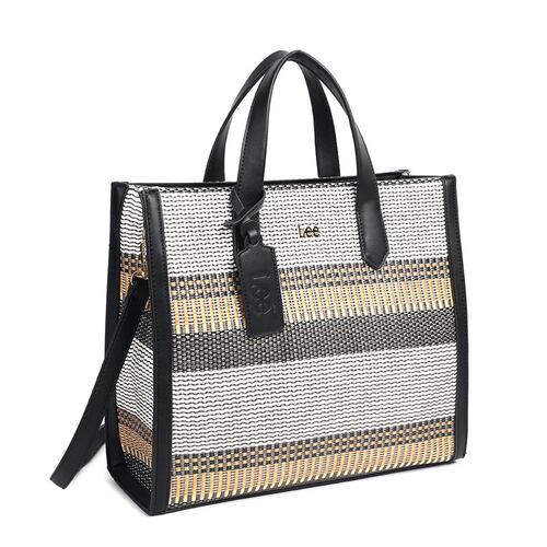 Bolsa estilo Shopper Bag con print de colores y detalles en negro marca Lee modelo A10691