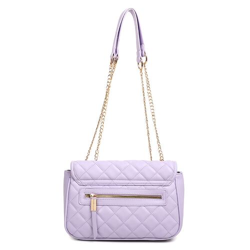 Bolsa estilo Crossbody marca Perry Ellis color lila modelo A10766