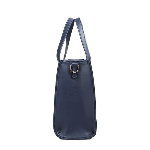 Bolsa Mini Tote Nautica a rayas rojo con navy para Mujer