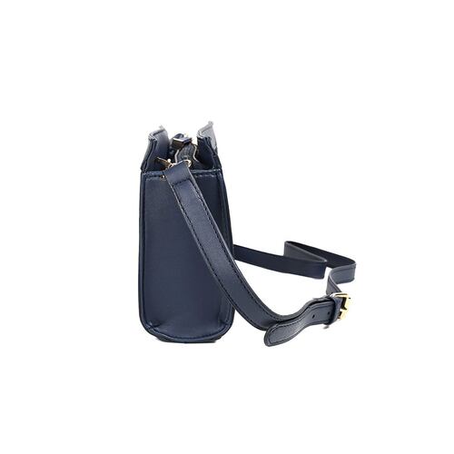 Bolsa Crossbody Nautica a rayas rojo con navy para Mujer