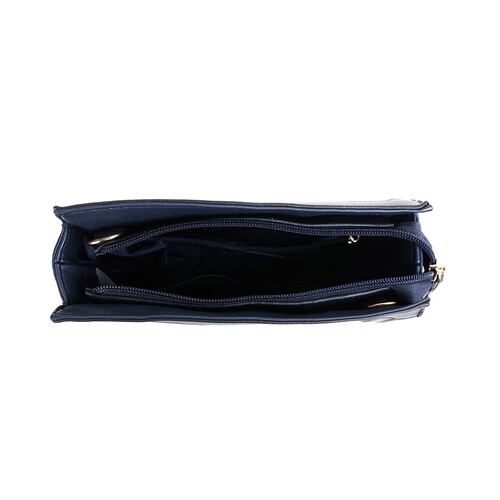 Bolsa Crossbody Nautica a rayas rojo con navy para Mujer