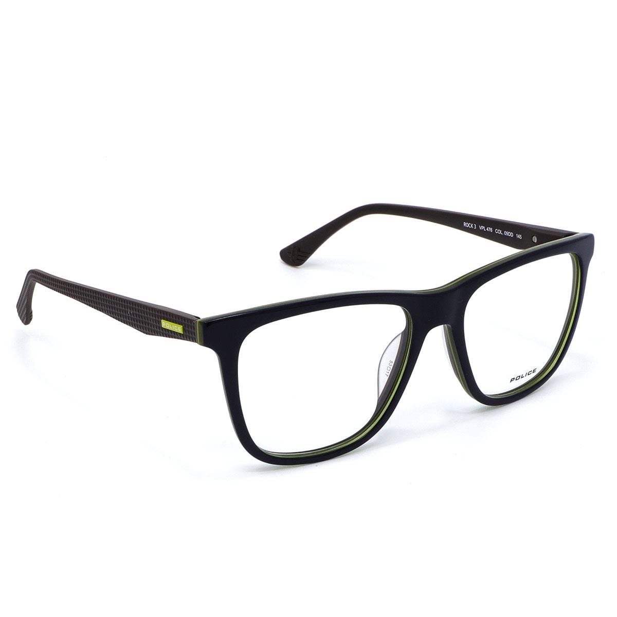 Lentes oftalmicos Police negro hombre