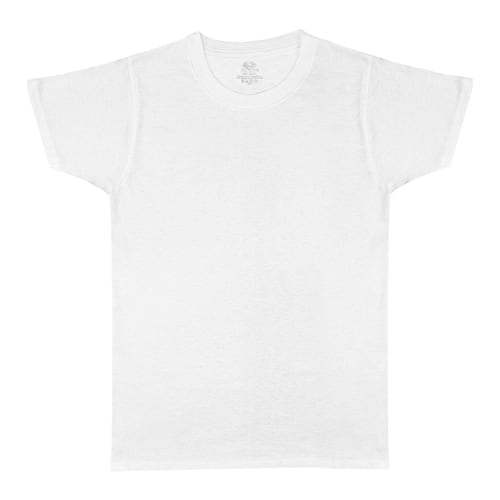 Playera Fruit of the Loom Premium en cuello redondo blanco talla grande