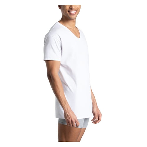 Playera V Fruit of the Loom Algodón para Hombre