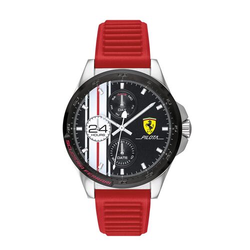Reloj Ferrari Multifunción Rojo Para Caballero