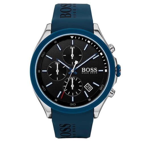 Reloj Boss 1513717 Caballero Silicón Azul