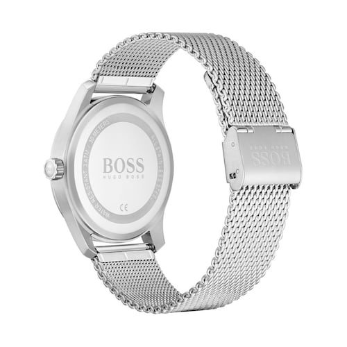 Reloj Boss Master Azul y Plateado 1513737 Para Caballero