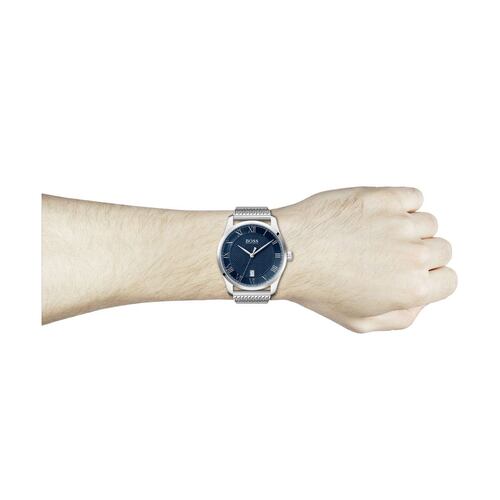 Reloj Boss Master Azul y Plateado 1513737 Para Caballero