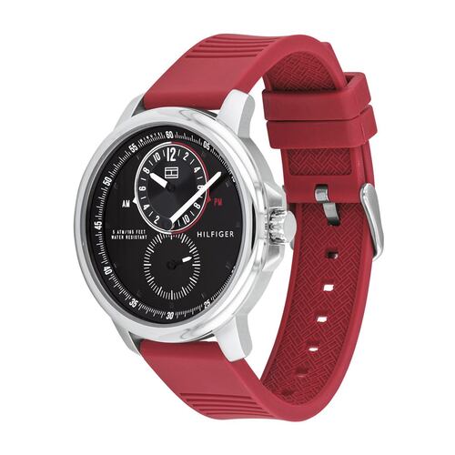 Reloj Tommy Hilfiger Logan Rojo 1791628 Para Caballero