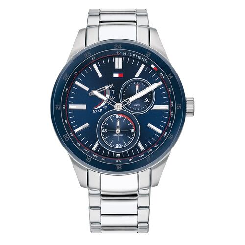 Reloj Tommy Hilfiger Austin Plateado Para Caballero