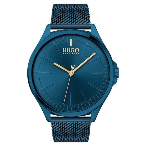 Reloj Hugo 1530136 Caballero Mesh Azul Oscuro Ionico