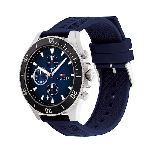 Reloj Tommy 1791920 para caballero silicón azul