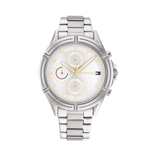 Reloj Tommy para dama 1782502 acero inoxidable plateado