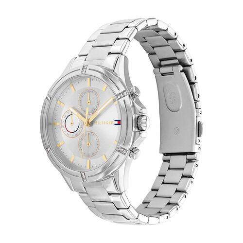 Reloj Tommy para dama 1782502 acero inoxidable plateado