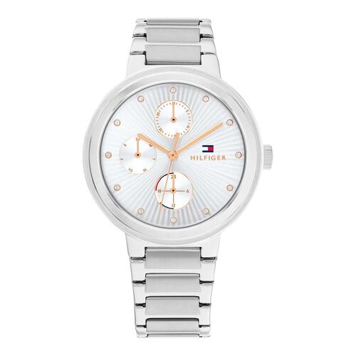 Reloj Tommy para dama 1782532 acero inoxidable plateado