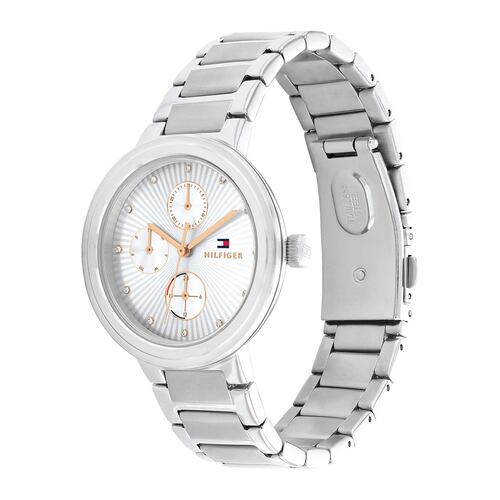Reloj Tommy para dama 1782532 acero inoxidable plateado