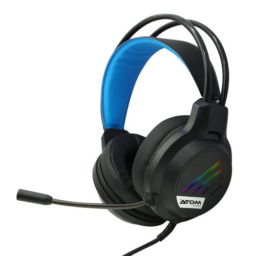 Audífonos Gamer RGB ATOM GAMES para PlayStation Alámbrico con Micrófono Ajustable
