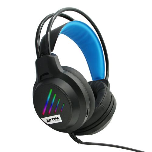 Audífonos Gamer RGB ATOM GAMES para PlayStation Alámbrico con Micrófono Ajustable