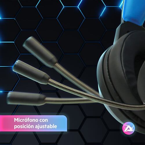 Audífonos Gamer RGB ATOM GAMES para PlayStation Alámbrico con Micrófono Ajustable
