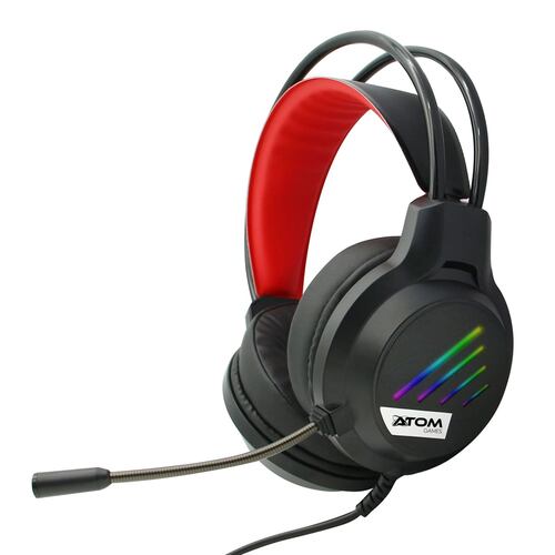 Audífonos Gamer RGB ATOM GAMES para NSW Alámbrico con Micrófono Ajustable