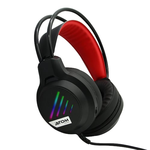 Audífonos Gamer RGB ATOM GAMES para NSW Alámbrico con Micrófono Ajustable