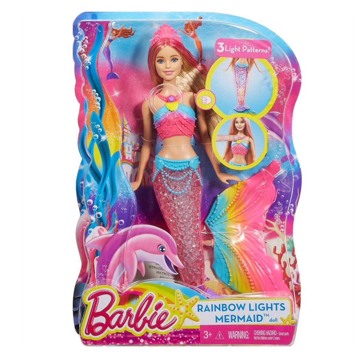 Barbie Sirena Arcoiris Brillante